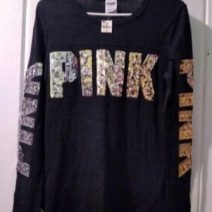 VS PINK bling tee-oversized X-small NWT